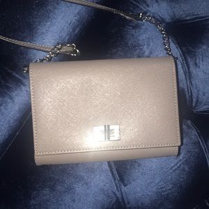 Prince & fox gray saffiano crossbody